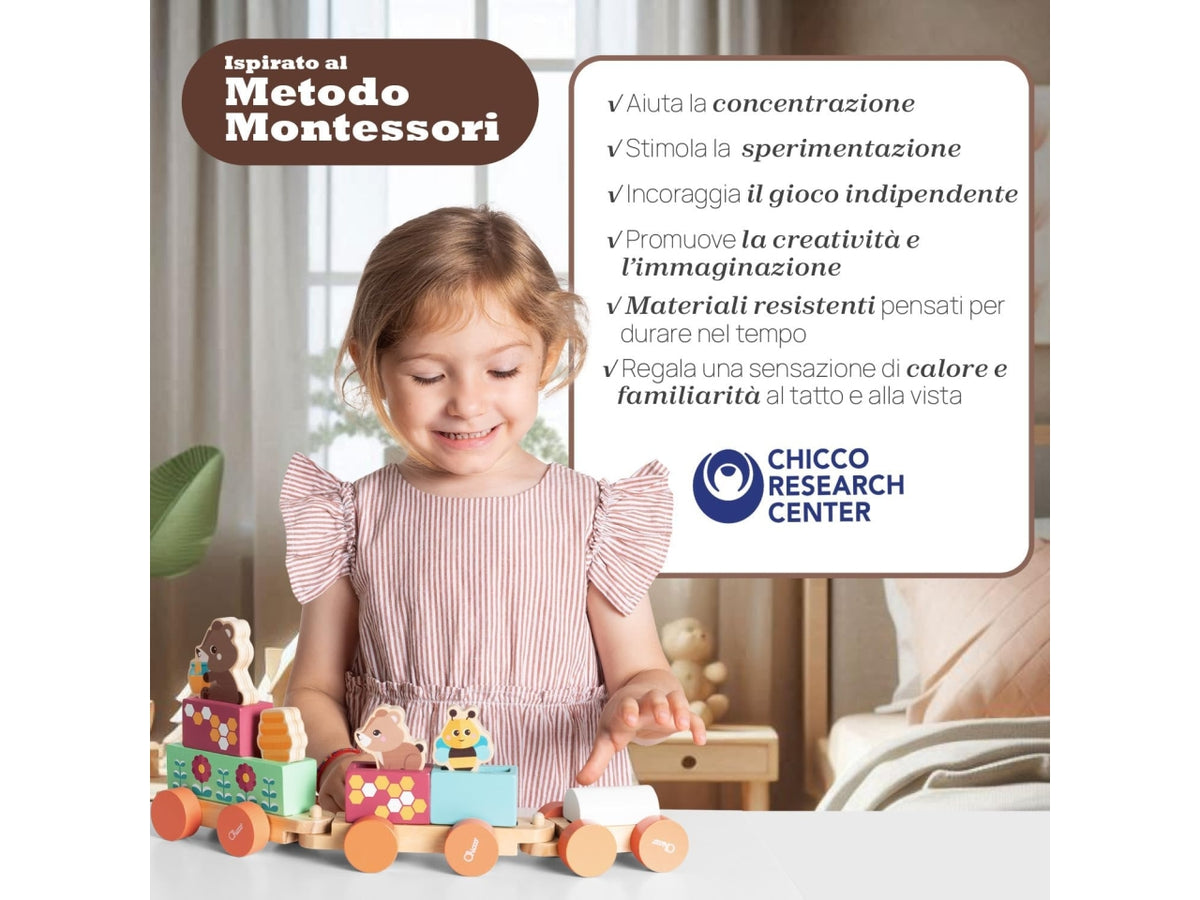 Chicco gioco legno treno degli degli orsetti