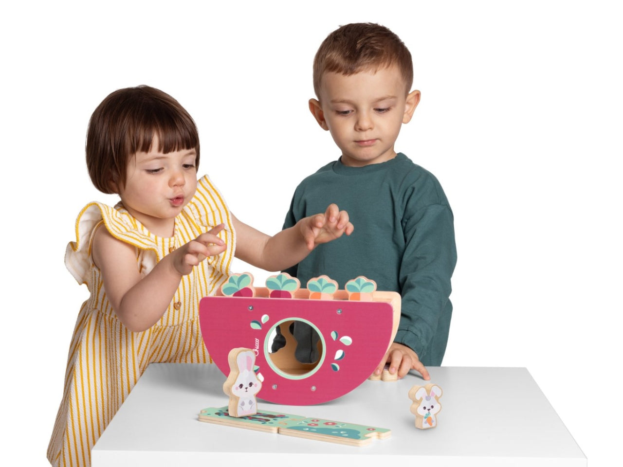 Chicco gioco legno collina dei conigli