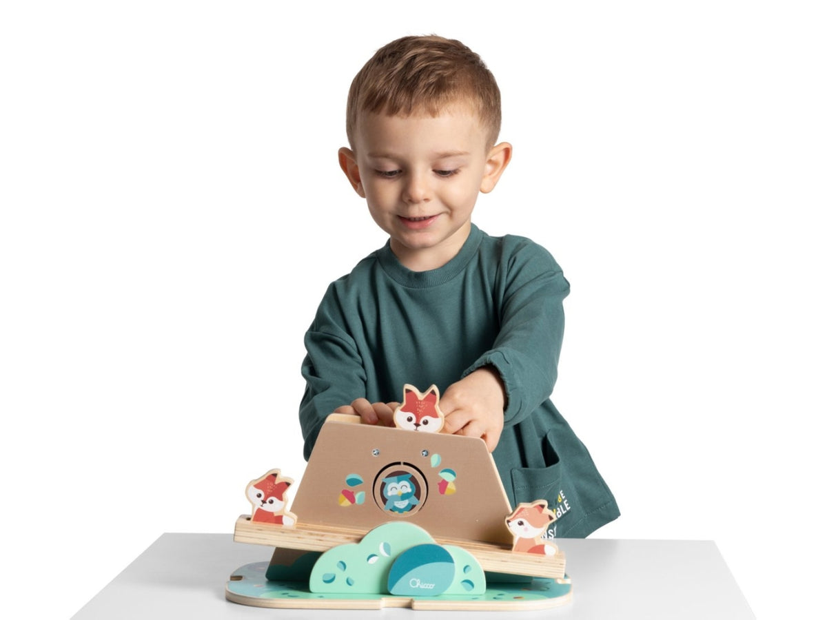 Chicco gioco legno tana delle volpi