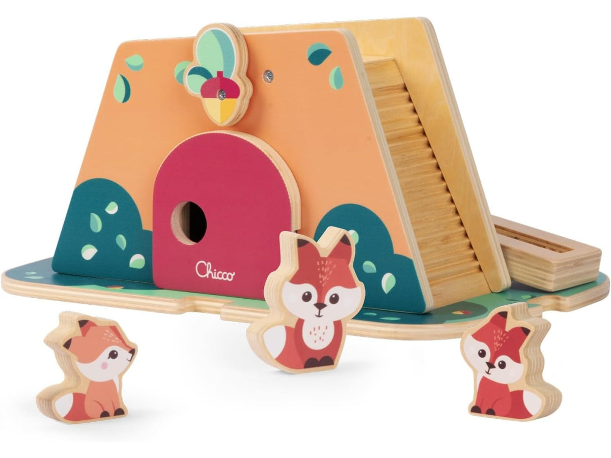 Chicco gioco legno tana delle volpi