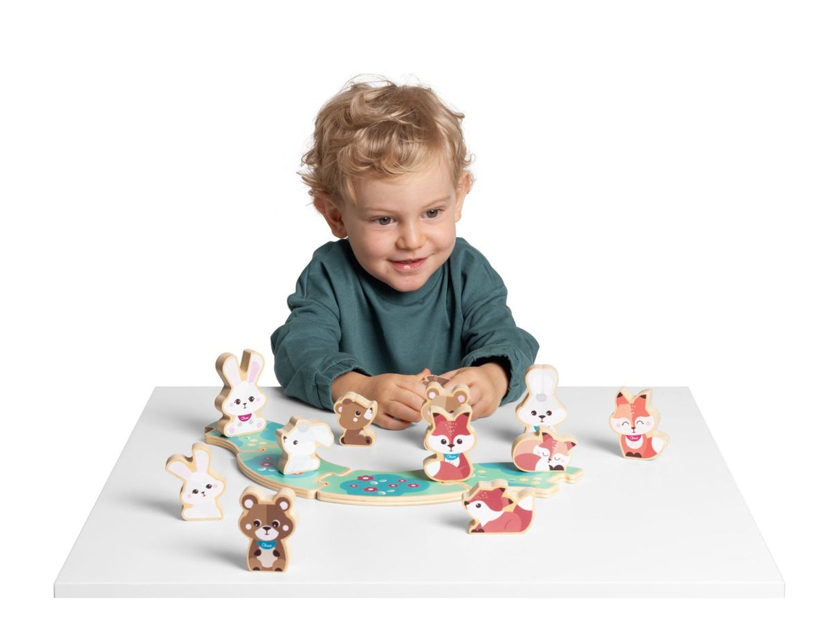 Chicco gioco legno set 2 conigli papa'