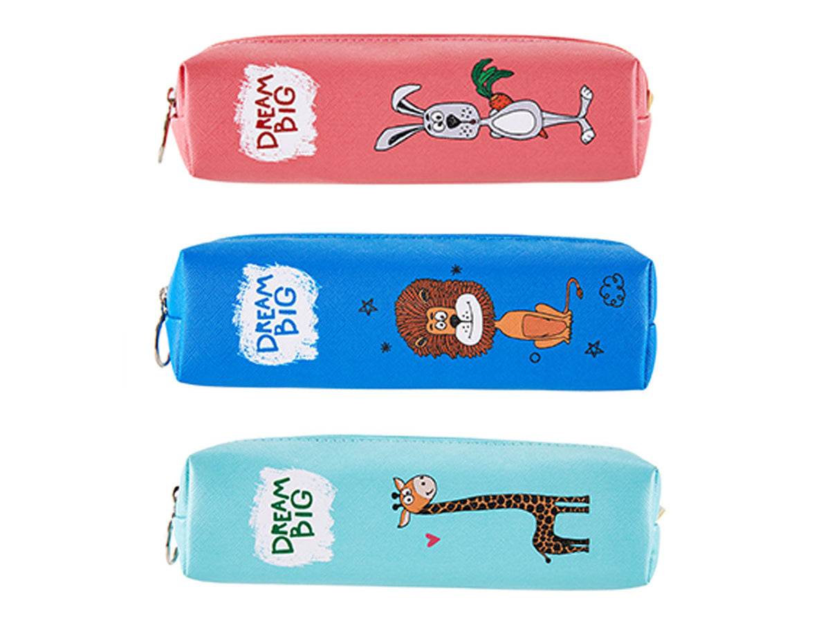 Astuccio bustina con animali colori assortiti
