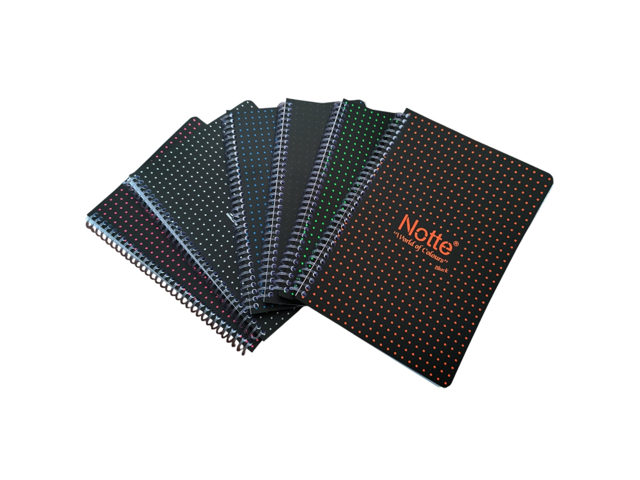 Notte quaderno A5 con spirali e copertina plastificata 1R