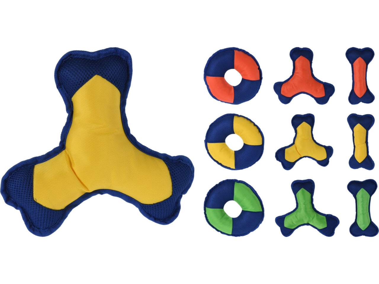 Gioco per cani in tessuto 9 assortimenti