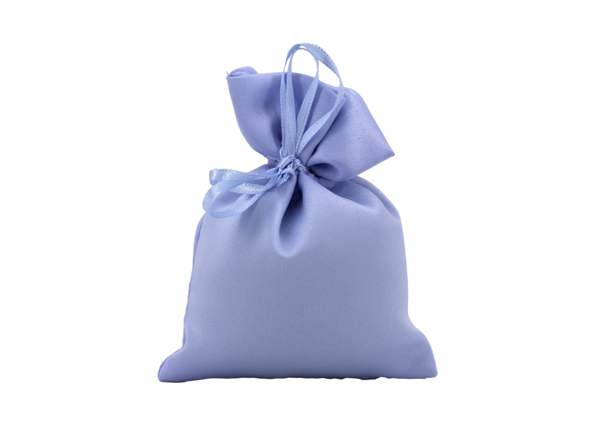 Sacchetto raso 10x11cm celeste