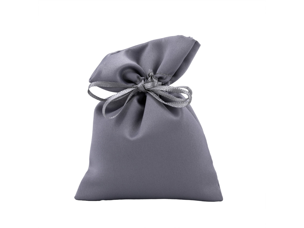 Sacchetto raso 10x11cm argento