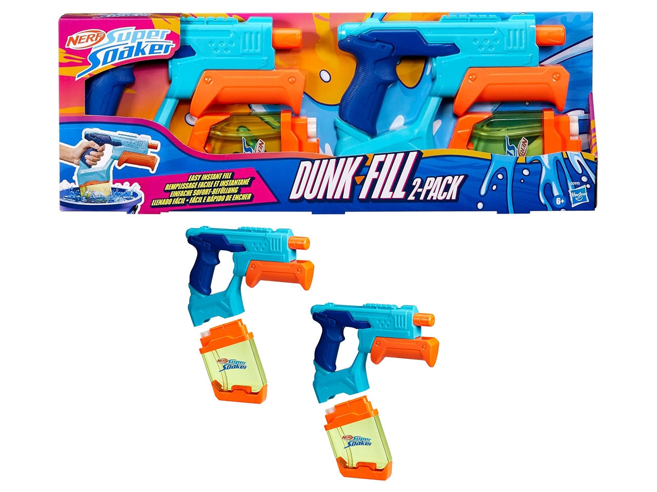 Super Soaker Ner Soa Dunk Fill 2 Pk