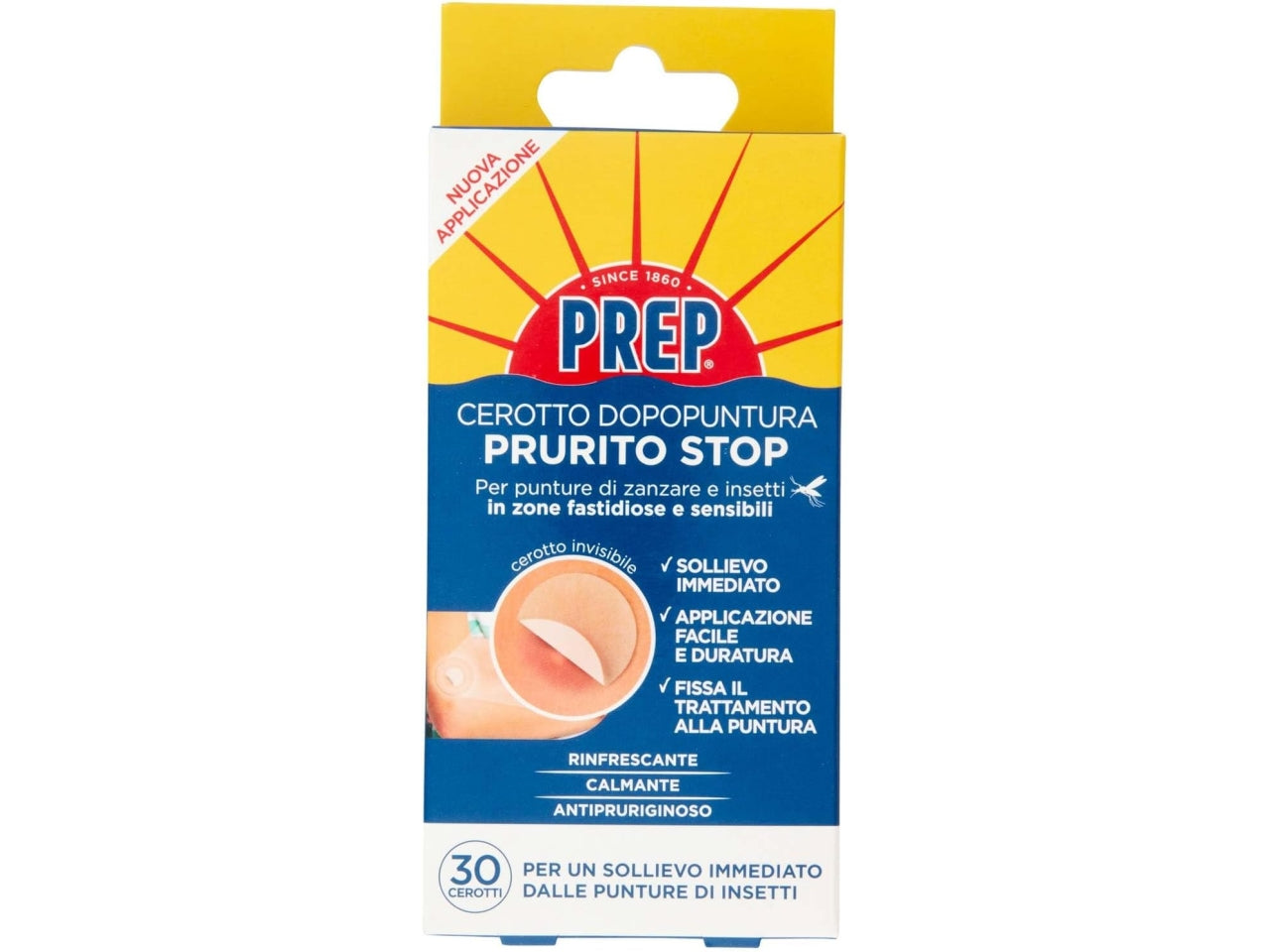 Prep cerotti dopopuntura prurito stop 30 cerotti