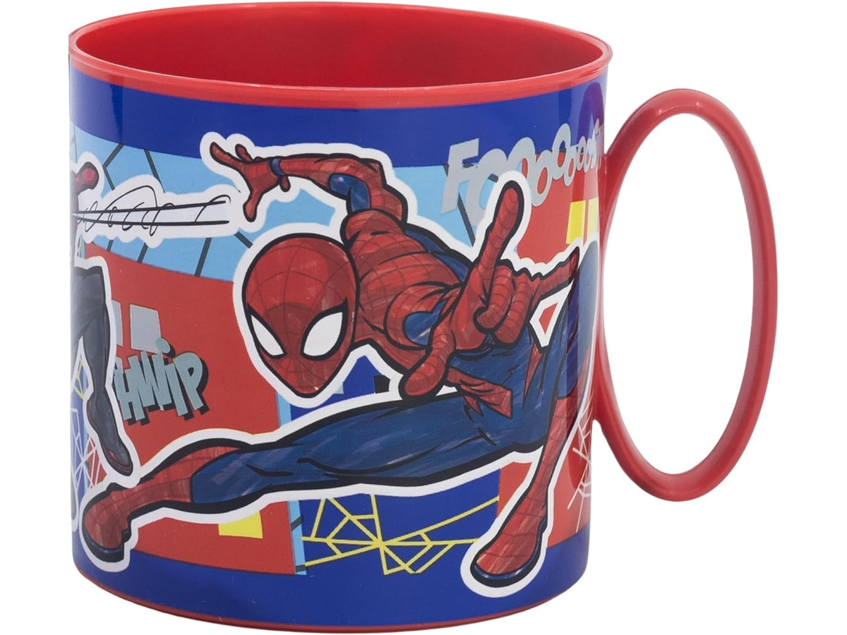 Spiderman tazza in plastica 350ml per microonde