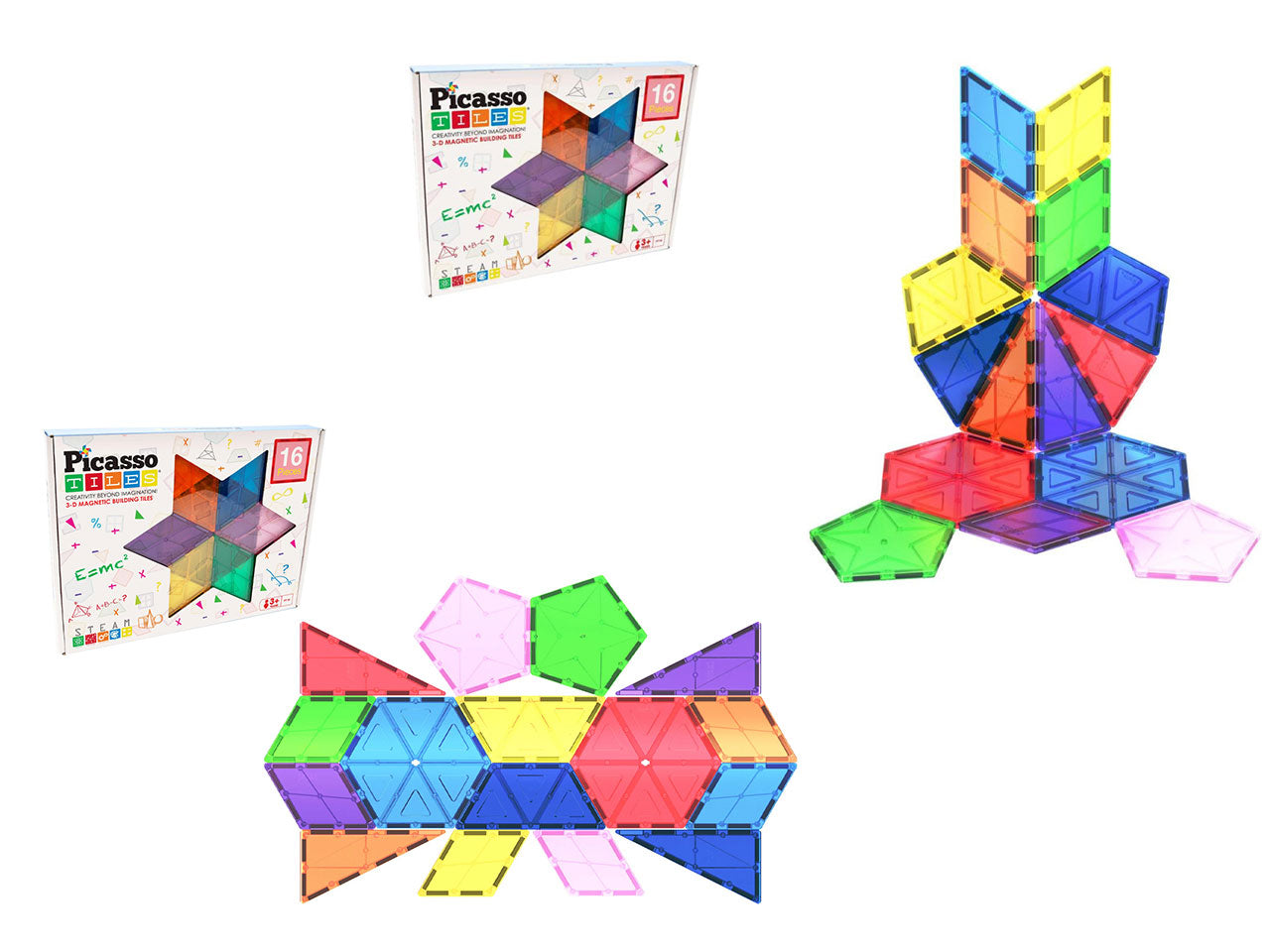 Picasso Magnetic piastrelle geometriche 16 pezzi