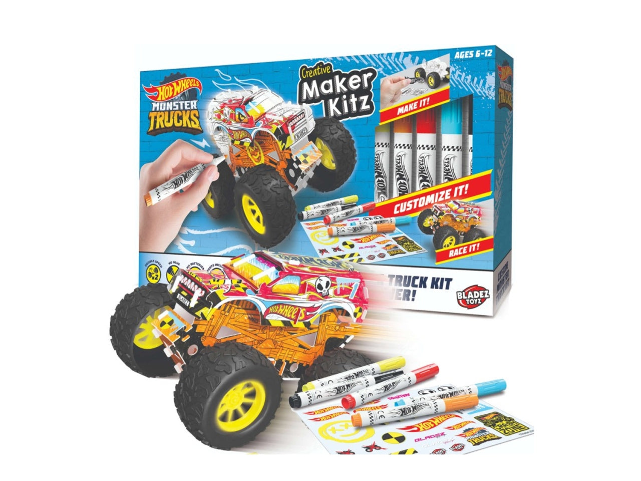 Hot wheels monster crea e colora