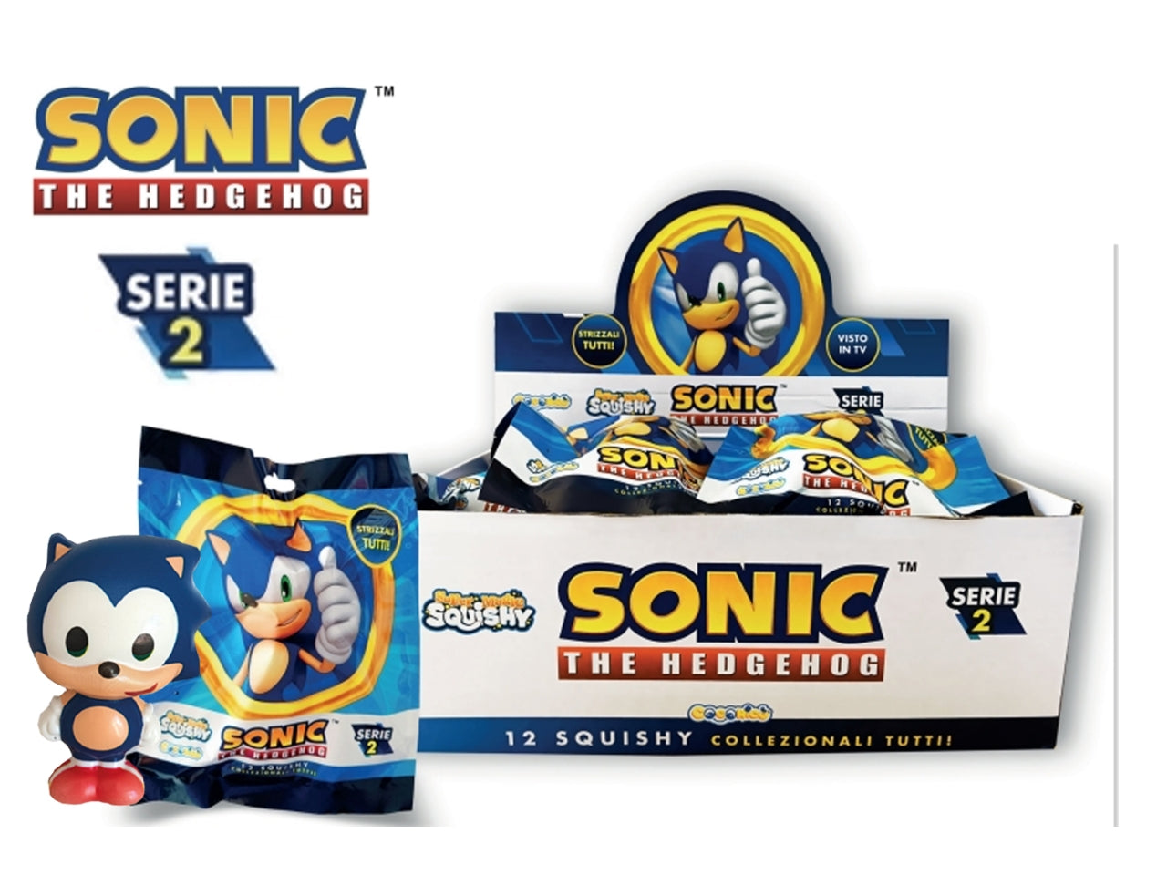 Sonic squishy 10cm assortiti serie 2
