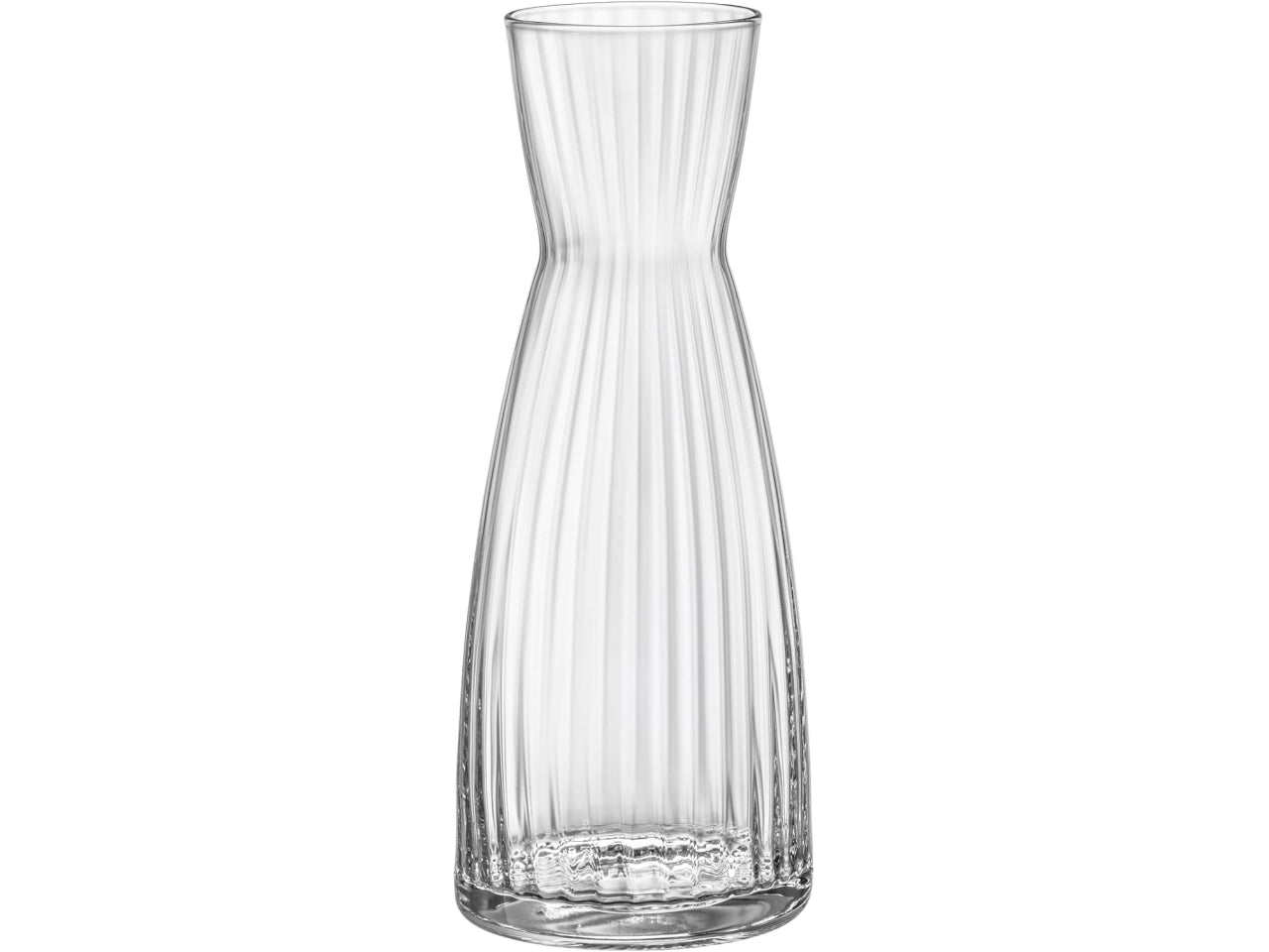 Exclusiva caraffa in vetro rigato 1L 10,2xh.22,5cm