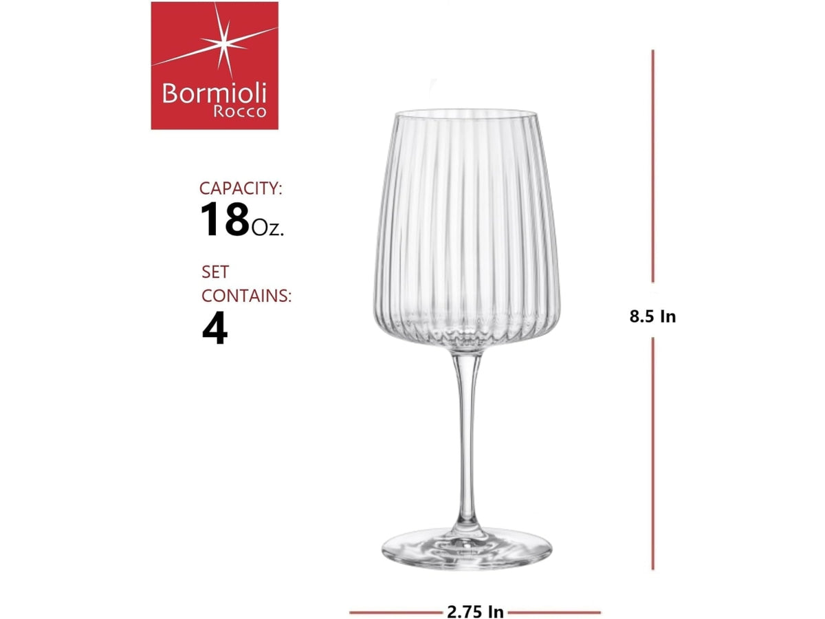 Exclusiva merlot 6 calici vino rosso 53,5cl 9,2xh.21,6cm