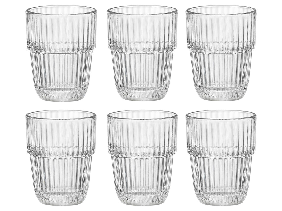 Bicchiere in vetro Barshine shot da 6,8cl, set 6 bicchieri trasparenti