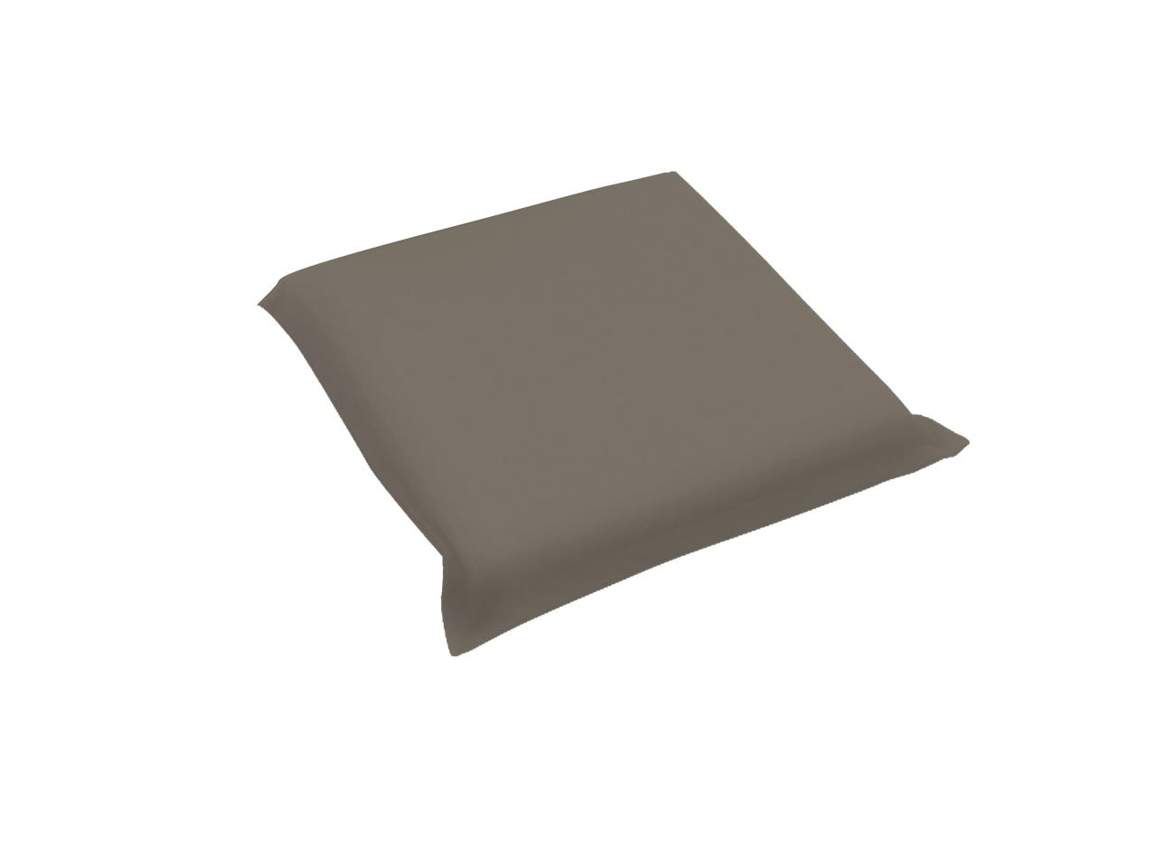 Coprisedia con pattina 40x40x3,5cm tortora
