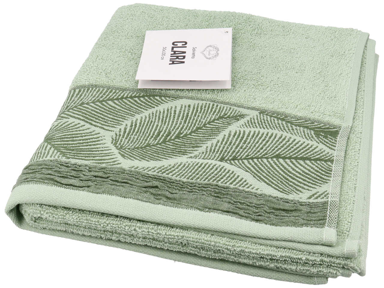 Clara salvietta in cotone 50x70cm con bordo jacquard, colori assortiti