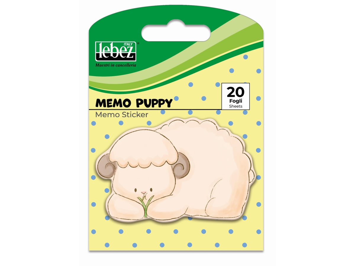 Memo 20 fogli 76x48 animali