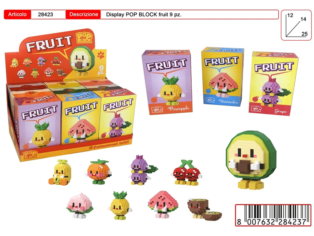 Pop The Block Fruit