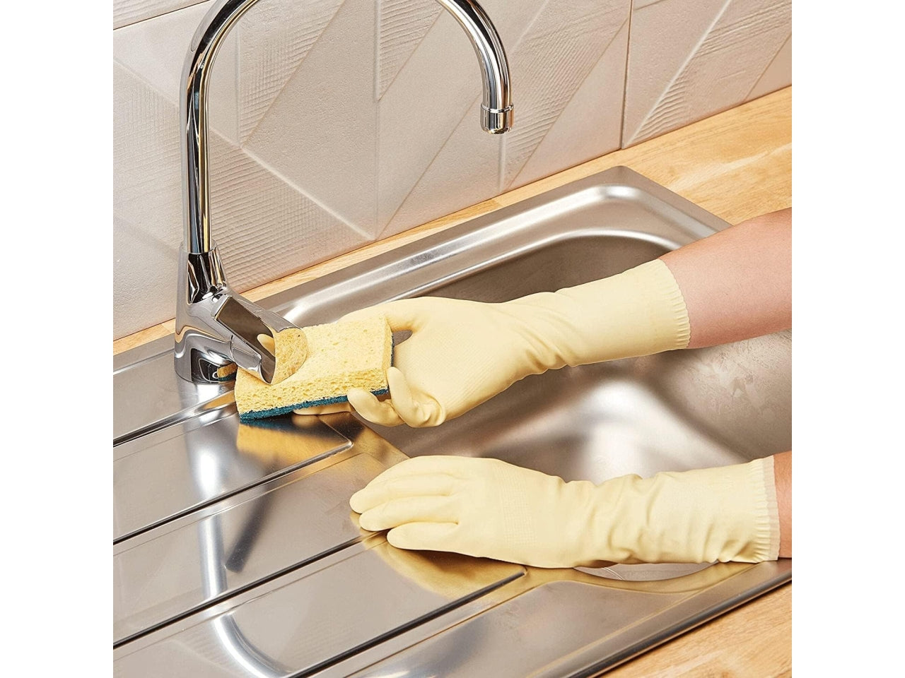 Spontex guanti sensitive effetto seta tg.S