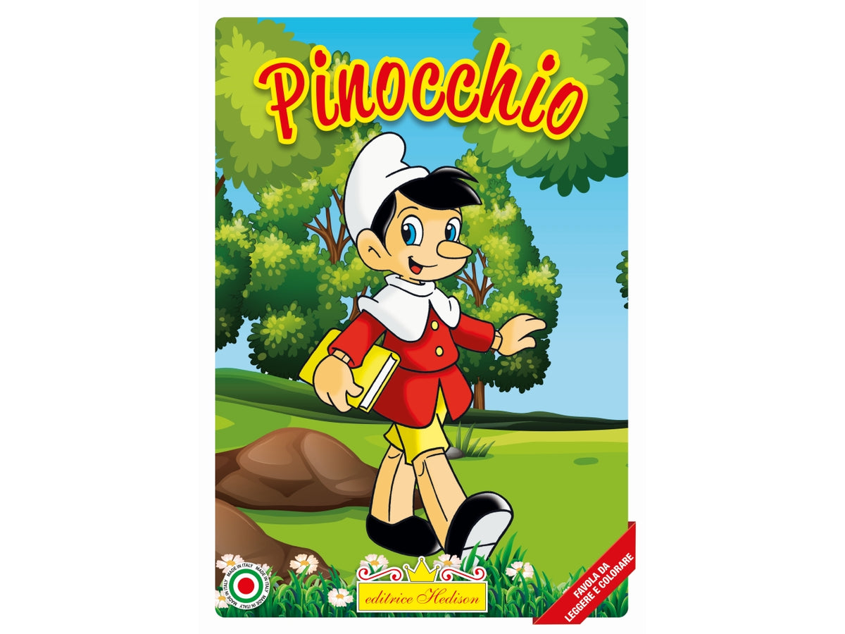 Libro Pinocchio leggere colorare