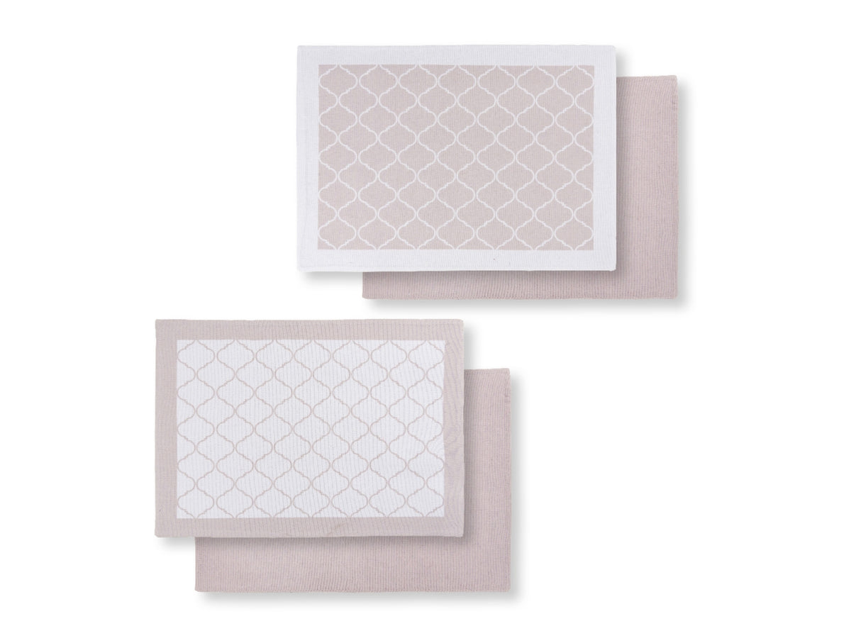 Tovaglietta linea piquè di colore tortora 35x50cm assortite