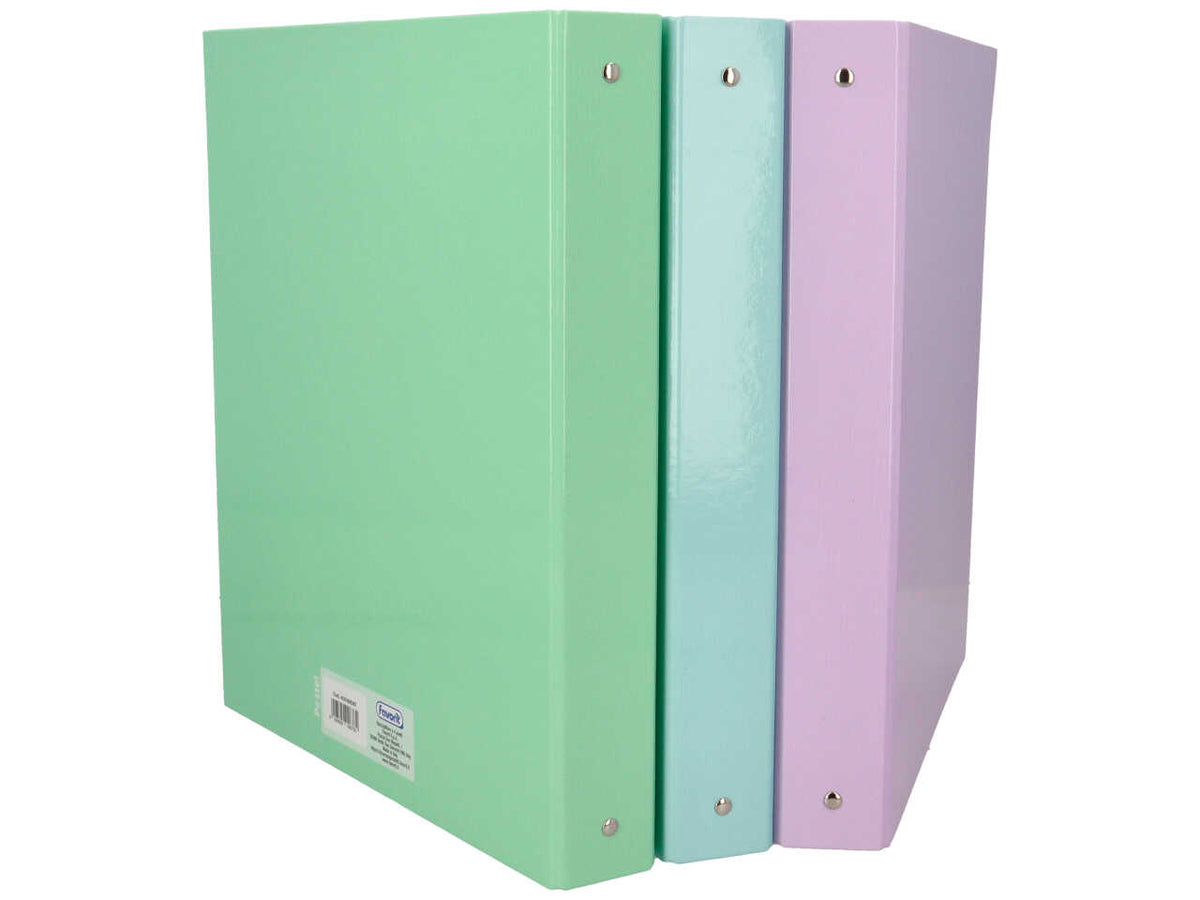 Pastel raccoglitore 22x30cm 4 anelli diametro 30 colori assortiti