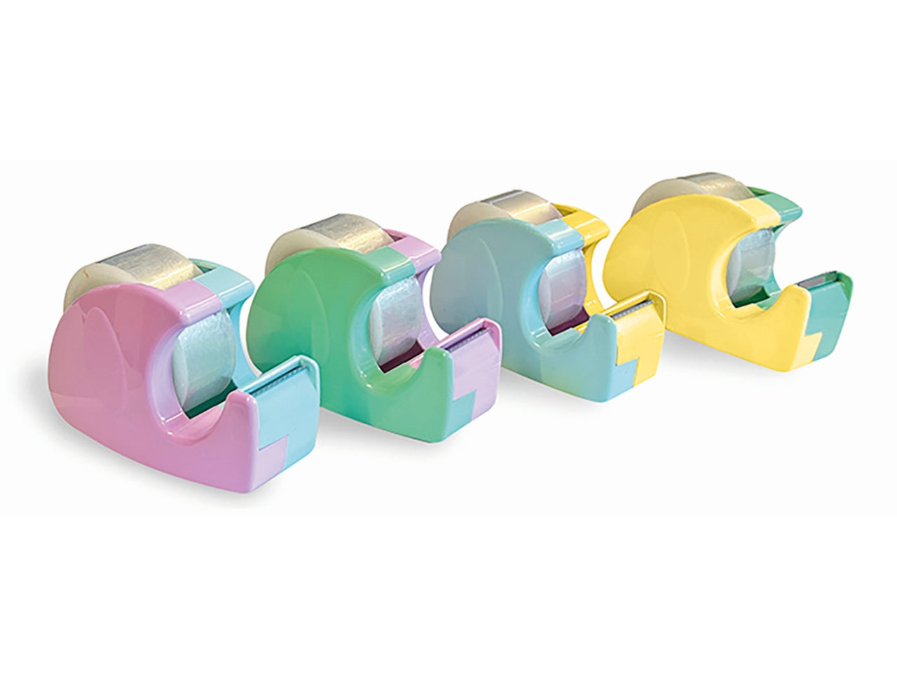 Chioccilina porta nastro adesivo 19mmx33mt colori pastello assortiti