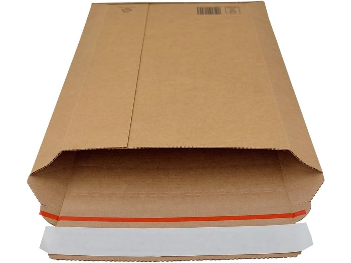 Sacchetti in cartone per spedizione SM4 con soffietto 23,5x34x6cm confezione da 25 pezzi