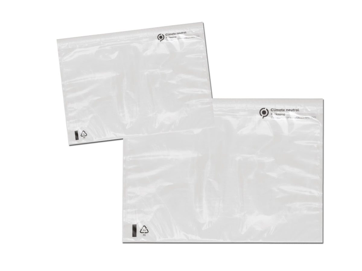Polyadex buste sovrapacchi portadocumenti in plastica 18x24cm confezione da 100 pezzi