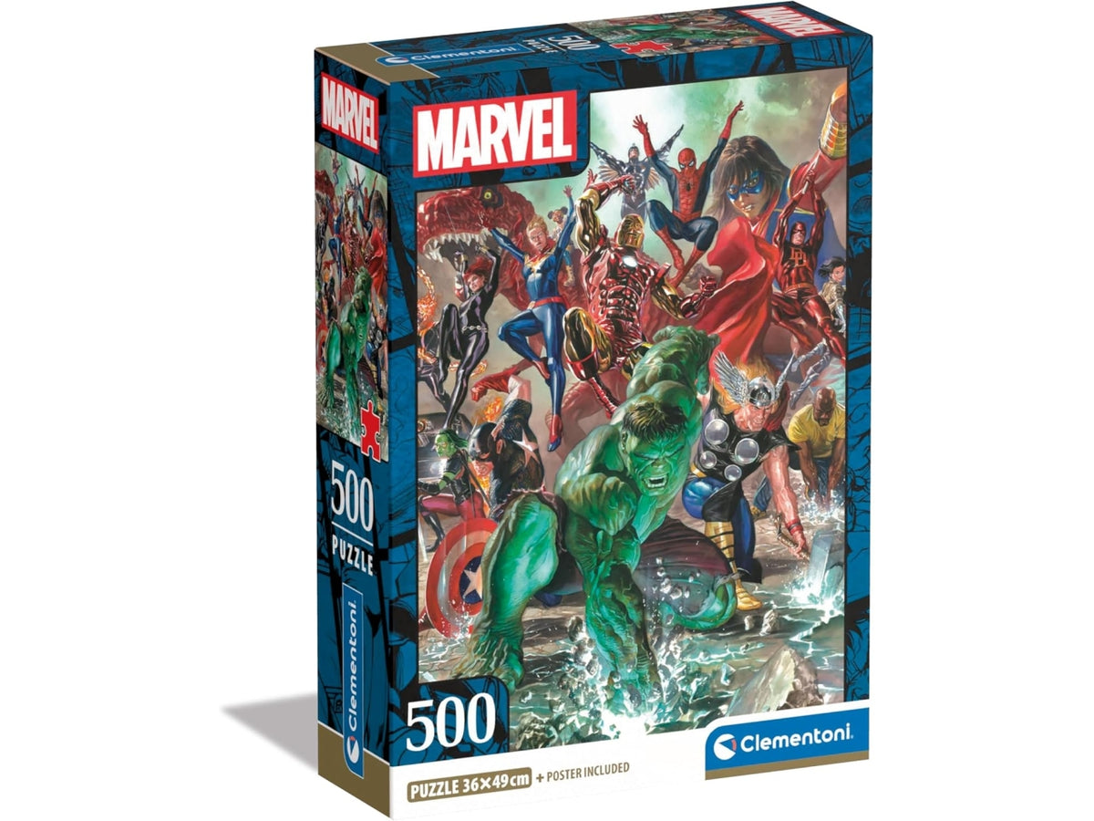 Puzzle 500pezzi Marvel compact box