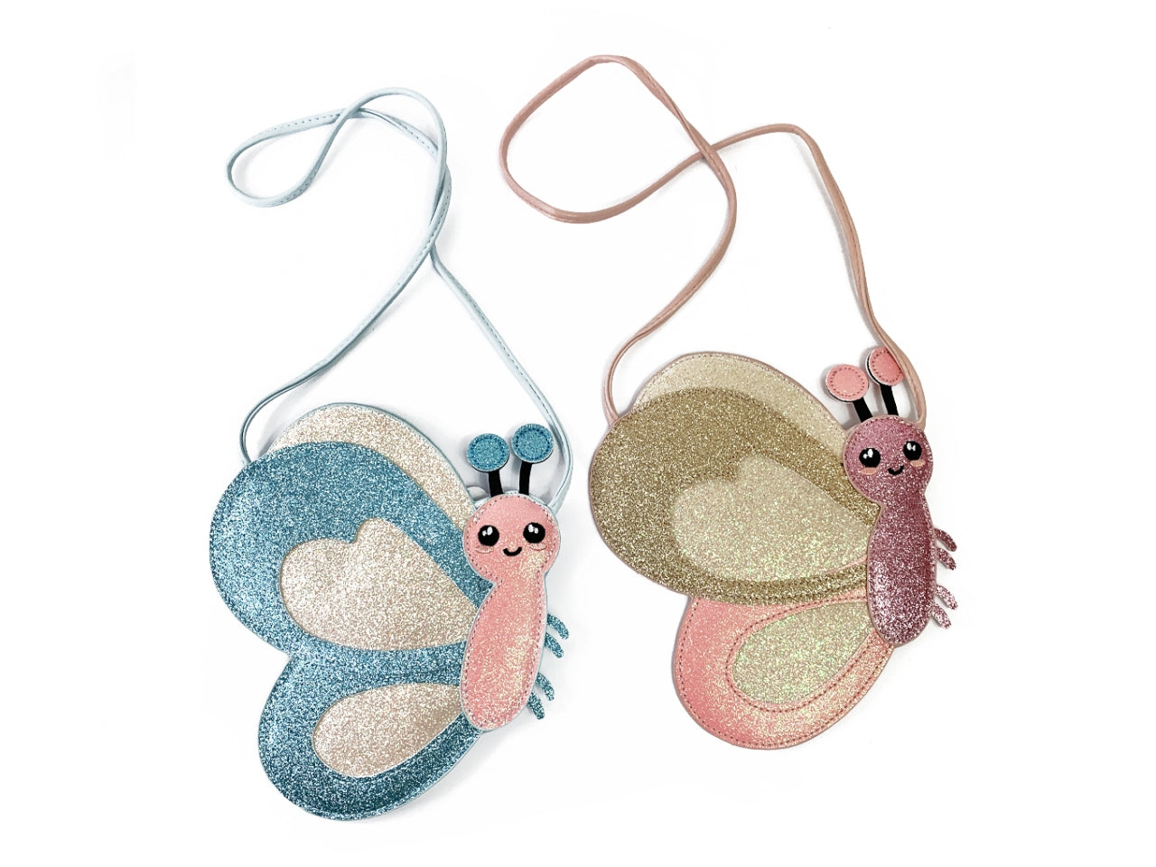 Le Kikke borse bimba glittery butterfly