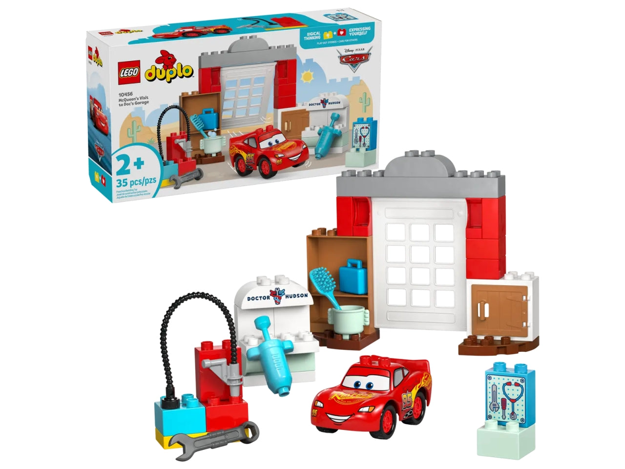 Lego DUPLO Disney TM La visita di McQueen allâofficina di Doc