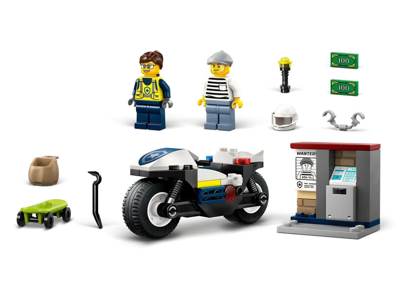 Lego City Police Inseguimento della moto della Polizia