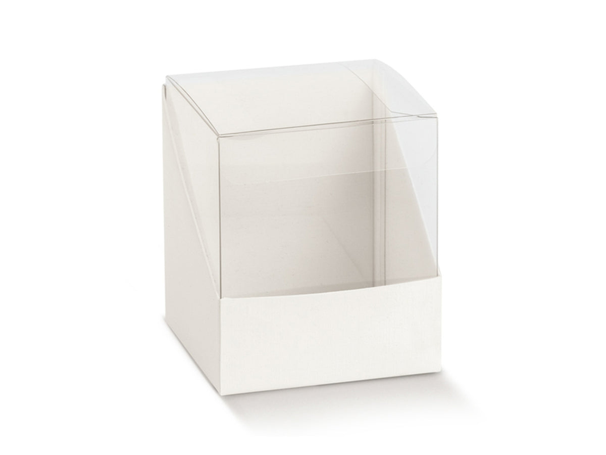 Scatola fibra bianca duo misura 11x11x16,5cm