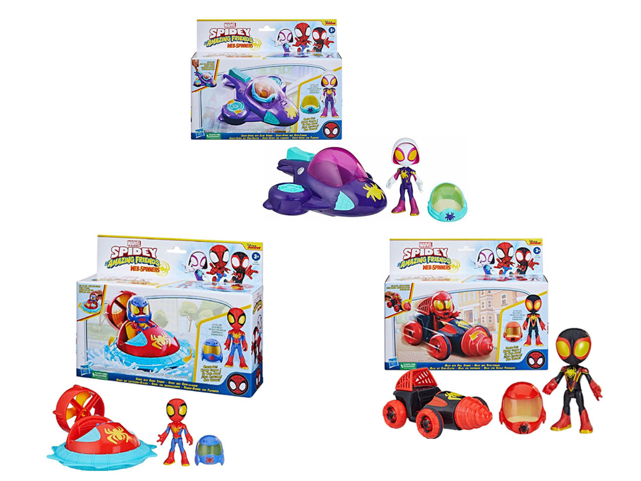 Spidey amazing friends, veicolo con pesonaggio $