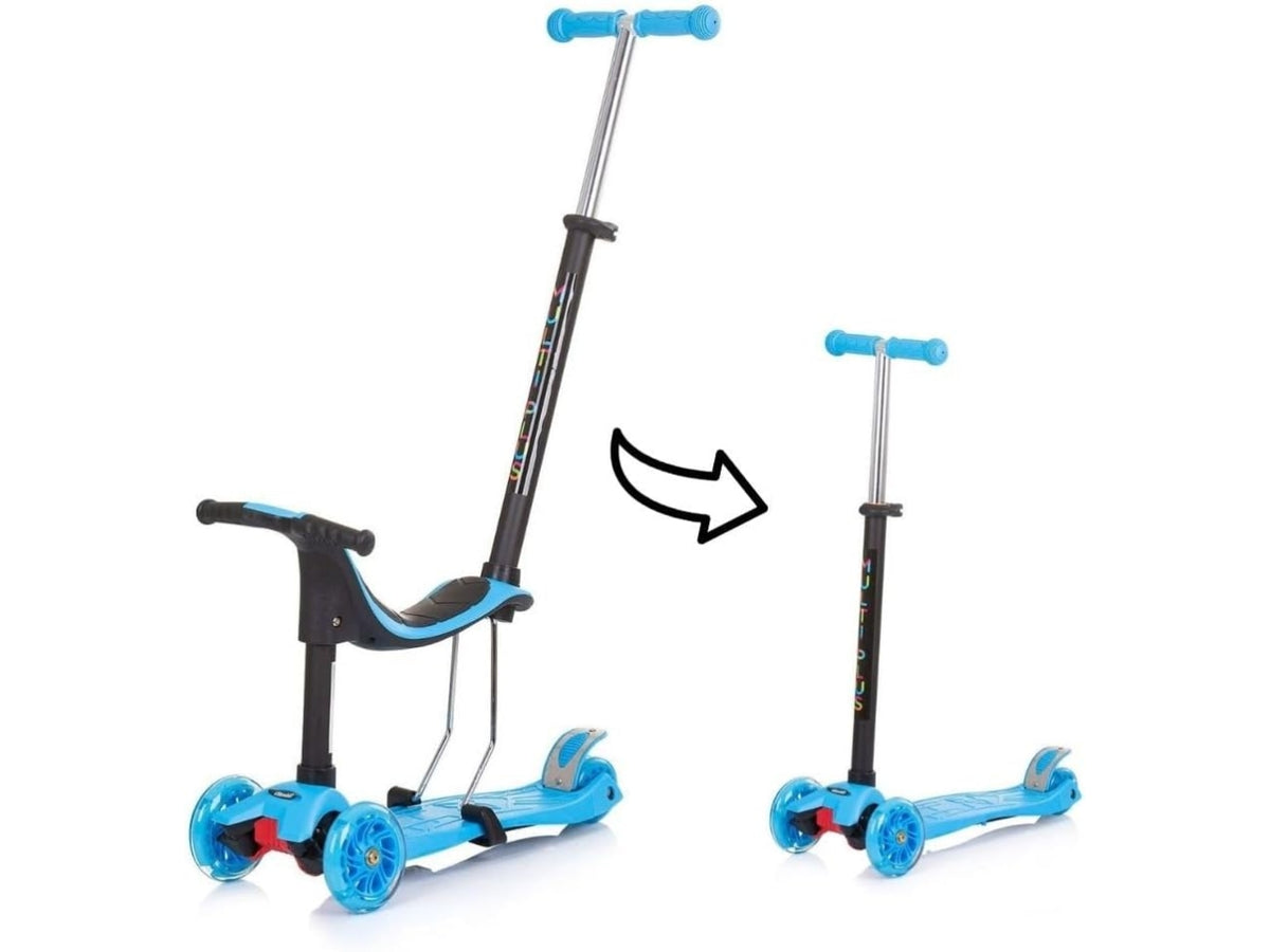 Scooter monopattino 3 in 1 blu