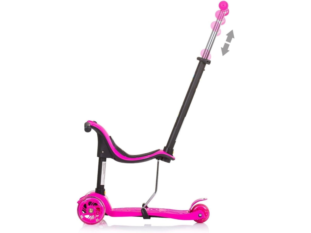 Scooter monopattino 3 in 1 rosa