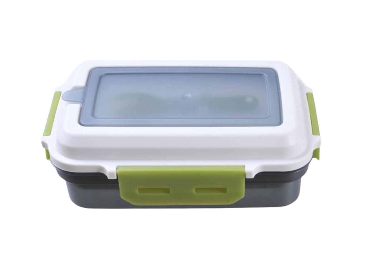 Linea cucina portapranzo superlock rettangolare con posate 1200ml grigio fumè