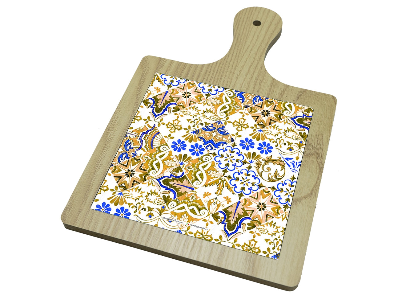 Tagliere quadrato in mdf 9,5x9,5cm interno senape