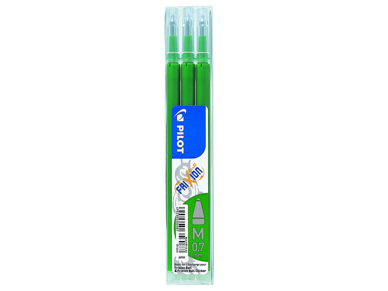 Refill frixion 07 verde set da 3 refill bls-fr7-g-s3