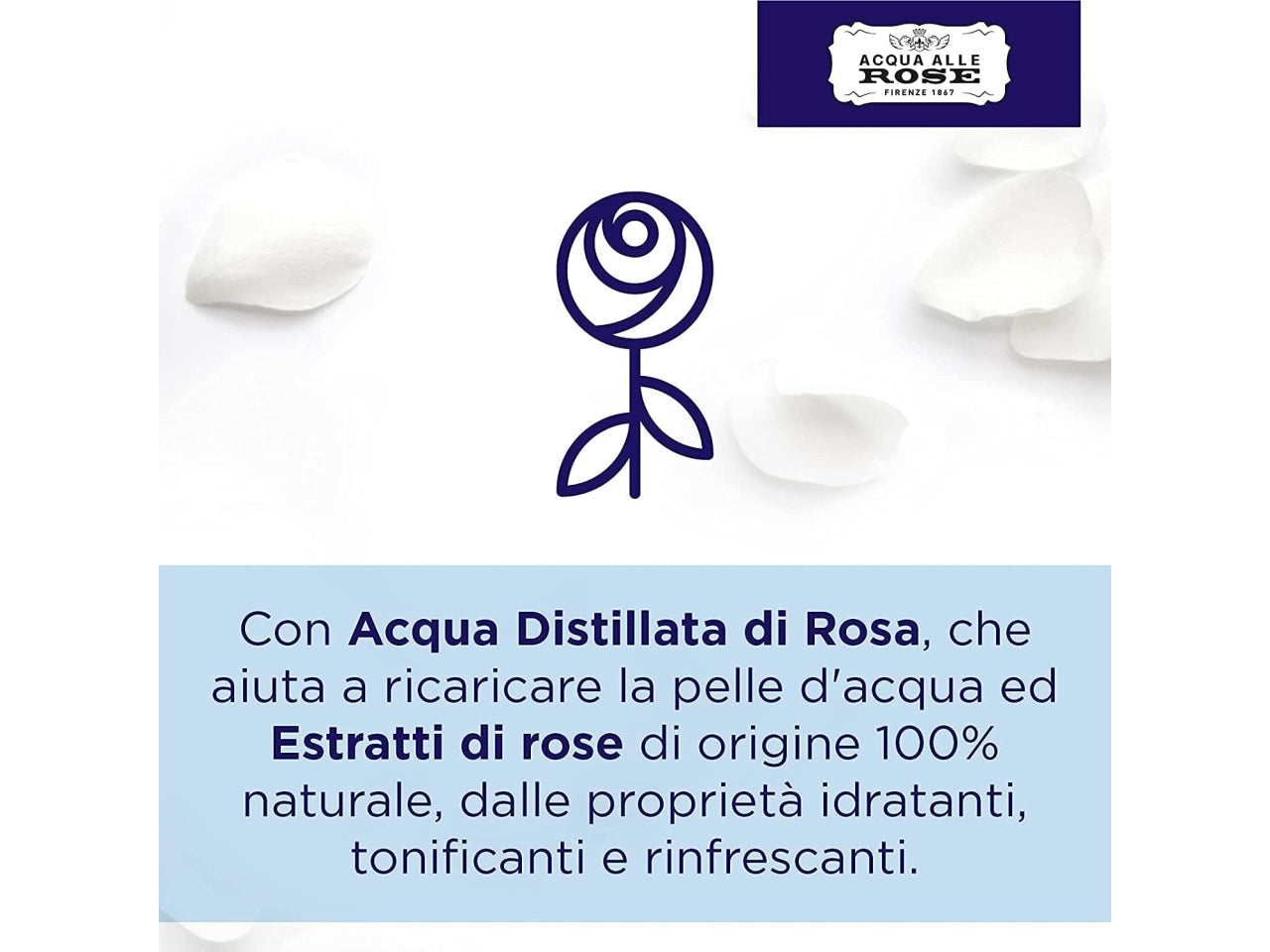 Roberts acqua alle rose 20 salviettine struccanti viso $