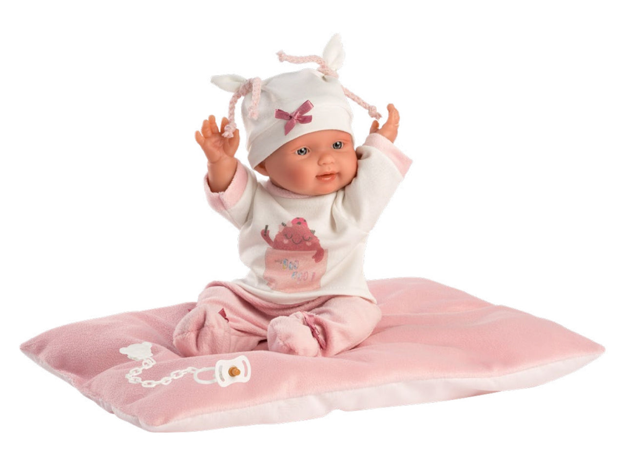 Reborn vinile bebita 26cm con cuscino