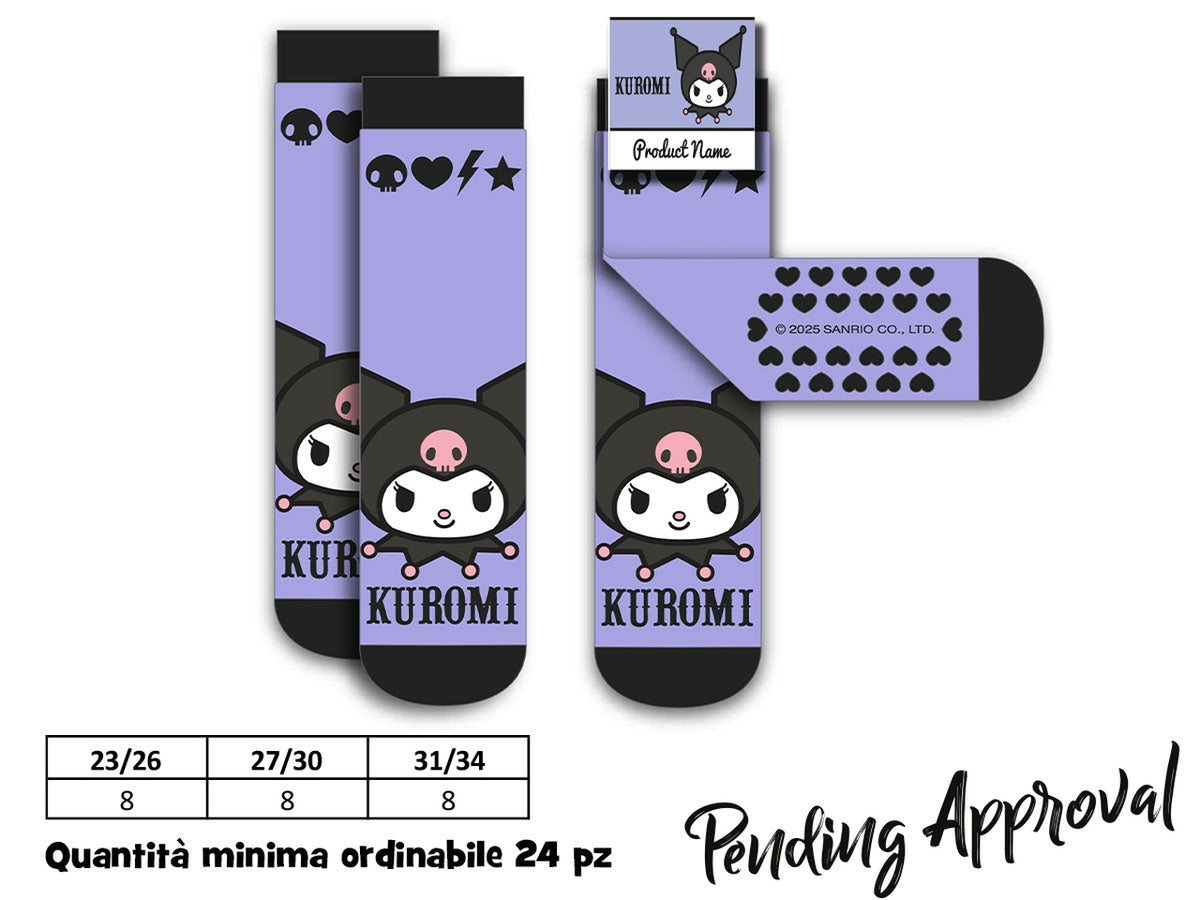 Calzini antiscivolo kuromi multicolor