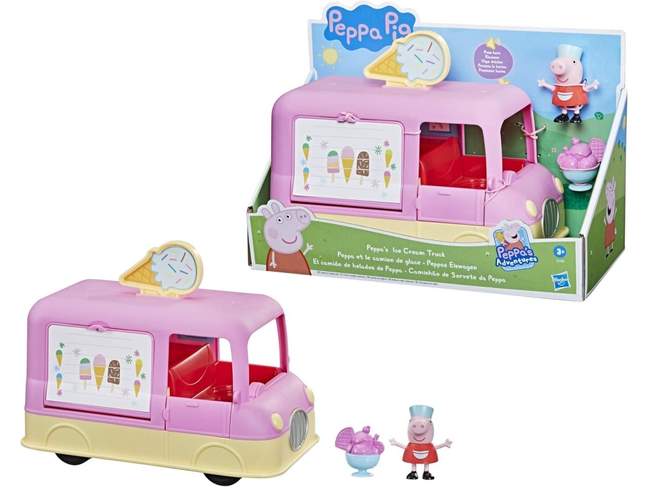 Peppa pig furgone dei gelati con personaggi