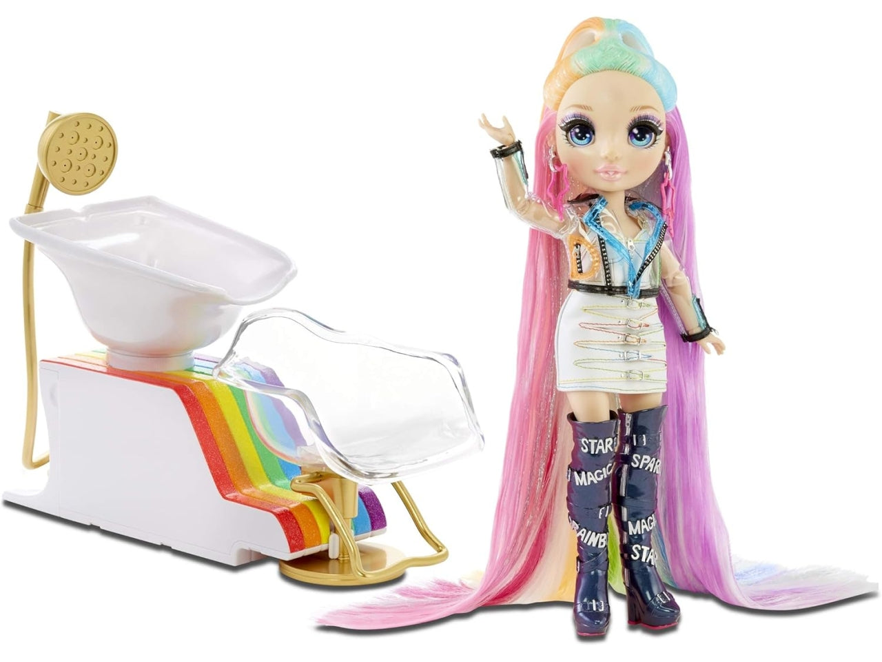 Rainbow high salone parucchiere con accessori