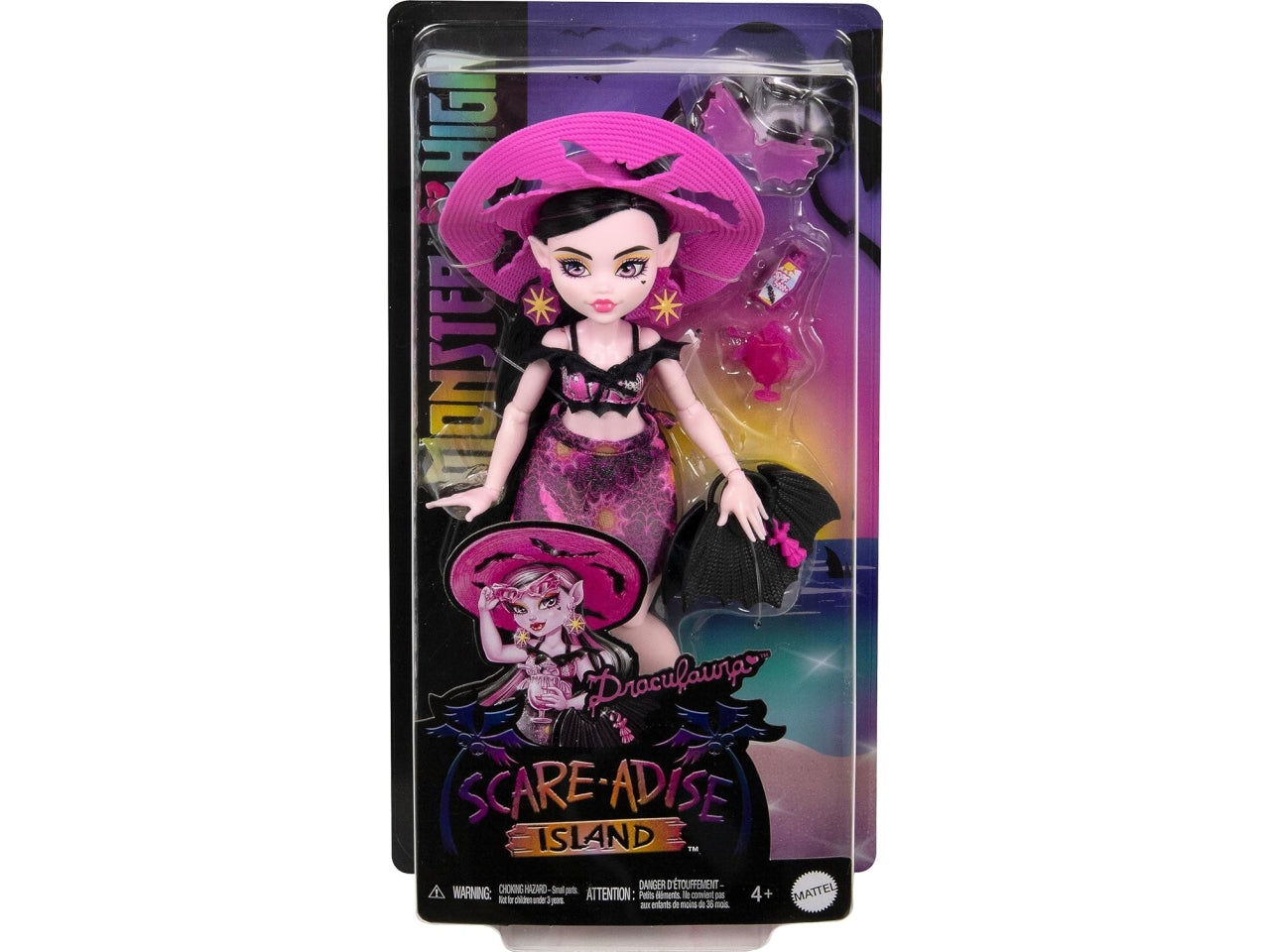 Monster high bambola scare-adise island dracula con accessori