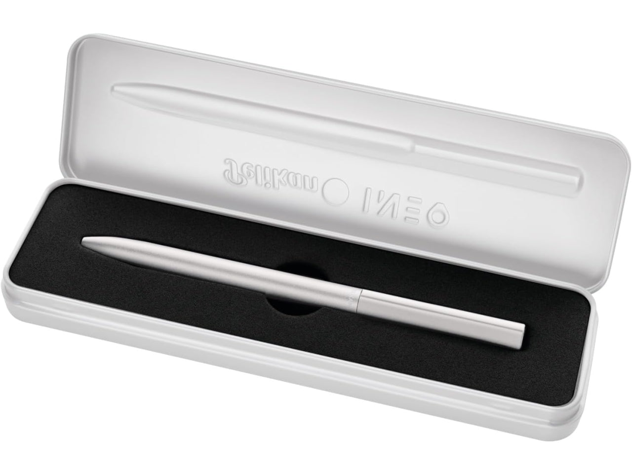 Penna a sfera ineo elements grigio chiaro con astuccio in metallo