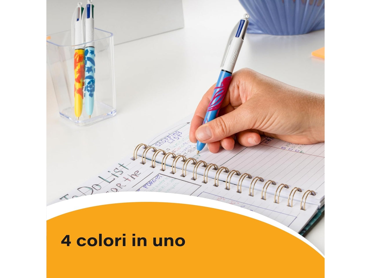 Bic penna 4 colori velvet scatola da 12 pezzi