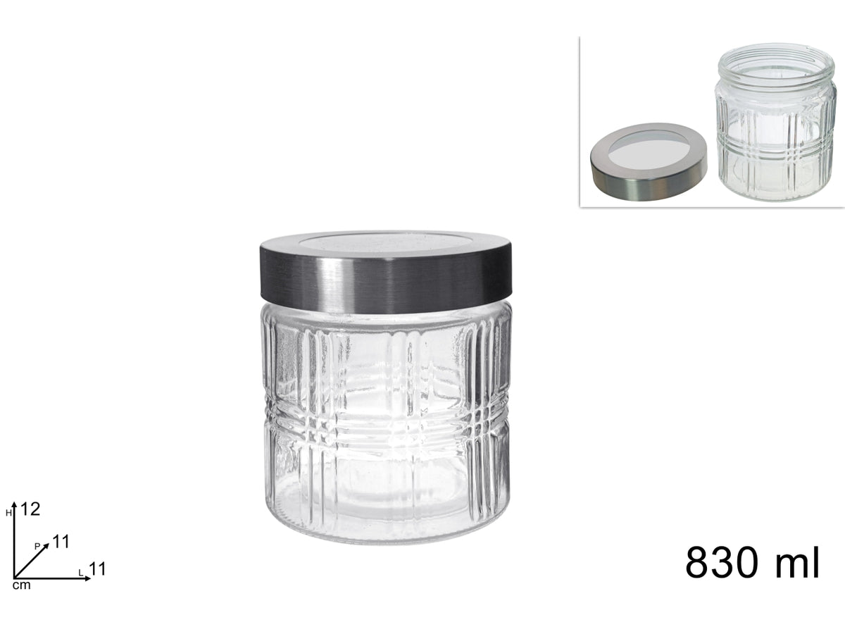 Barattolo in vetro 830ml con tappo